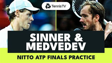 Jannik Sinner vs Daniil Medvedev: Practice Highlights | Nitto ATP ...