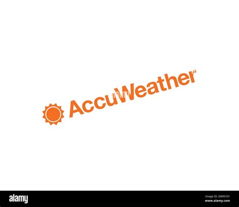 Accuweather Rotated Logo White Background Stock Photo Alamy