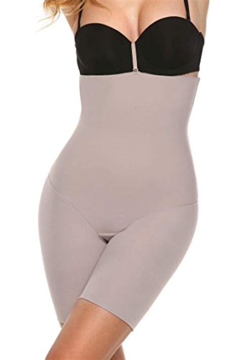 Ekouaer High Waist Body Shaper Firm Control Thigh Slimmer For Women