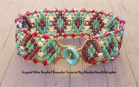 Superduo And Crystal Beaded Bracelet Tutorials The Beading Gem