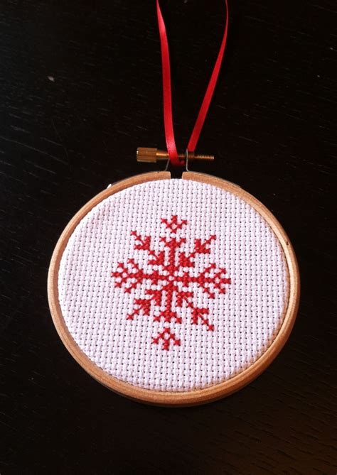 Cross Stitch Snowflake Ornament - Imgur | Cross stitch, Snowflake cross ...