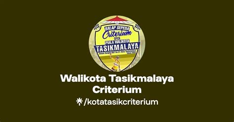 Walikota Tasikmalaya Criterium Instagram Linktree