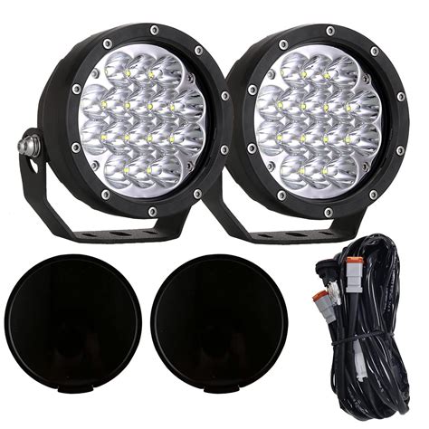 Biglionx Pair 160w 5 Mmf7 Inch Round Led Offroad Driving Lights Fog Lights 18800lm Offroad Spot