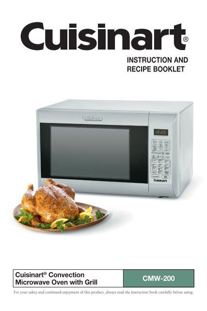 Cuisinart Convection Microwave Oven And Grill Cmw Manual