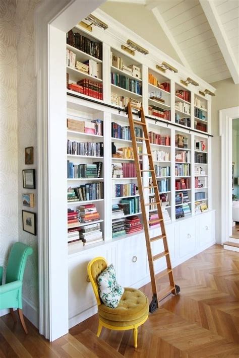 15 Photos Bookcases With Ladder