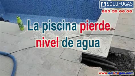 Detección de fuga en circuito del fondo de la piscina y apertura de