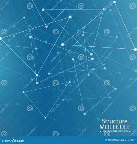 Structuurmolecule En Communicatie Dna Atoom Neuronen Vector