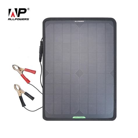 Portable Solar Panel Car Charger 10W 12V Car Battery Maintainer For 12V ...