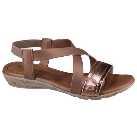 Sandália Feminina Modare Ultra Conforto 7127 102 16862 62846 Nude Ouro Rosado Napa Cetim