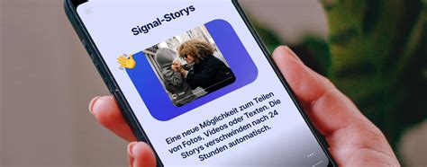 Messenger App Signal Jetzt Mit Storys Funktion Iphone Ticker De