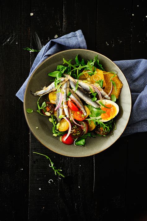 Anchovy and orange salad | Recipes: fast dishes, fish and seafood ...