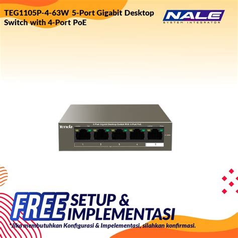 Jual Tenda Teg P Port Gigabit Desktop Switch With Port Poe Pt