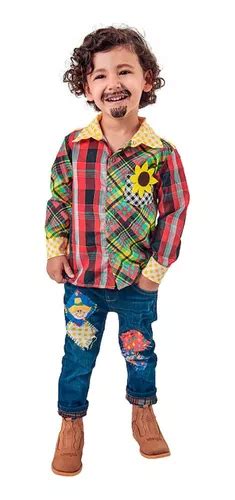 Roupa De Quadrilha Masculina Infantil - Roupa Festa Junina Menino Infantil Masculina Quadrilha 2023