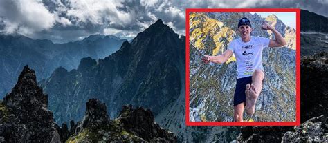 Tatry Wojciech Sobierajski wszedł boso na Orlą Perć Wcześniej wniósł