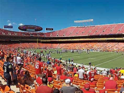 Geha Field At Arrowhead Stadium Seat Views Section By Section