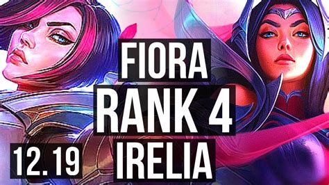 Fiora Vs Irelia Top Rank 1 Fiora Rank 4 923 Godlike Euw