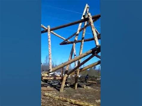 установка Анкерной опоры методом падающей стрелы - YouTube