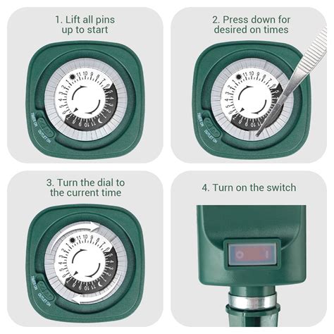 outlet outdoor weatherproof power stake timer primecables