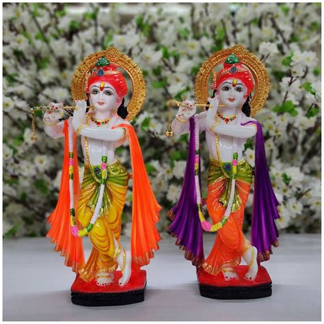 Buy Atoz India Cart Lord Krishna Statue In Resin Krishna Sculpture