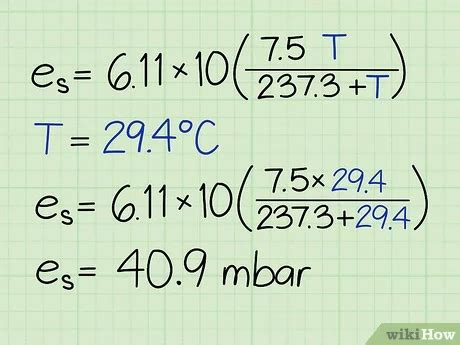 Relative Humidity Formula