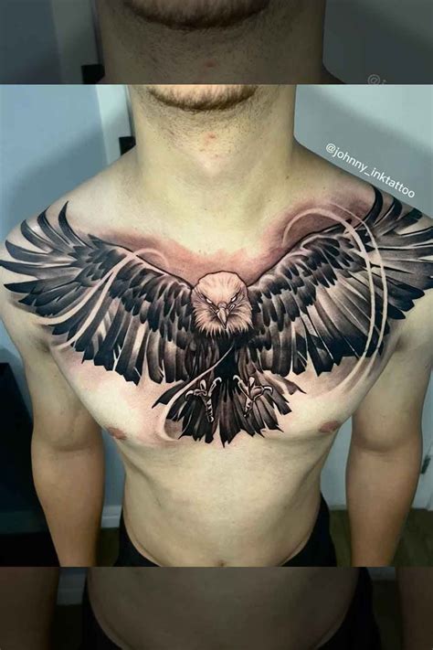 Tatuagem De Aguia No Peitoral Em Tatuagem No Peito Tatuagem