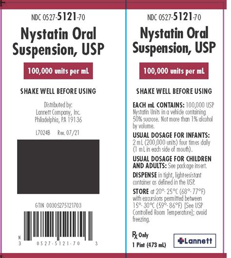 Nystatin Swish And Swallow Dosing