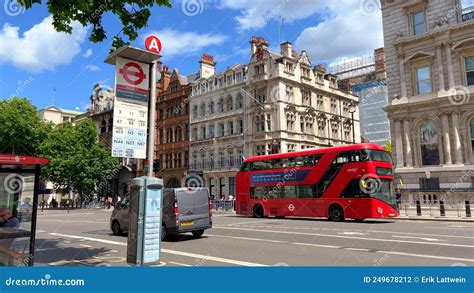 Westminster Station Bus Stop London Uk June 9 2022 Editorial