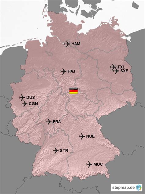 All Airports In Germany Map United States Map