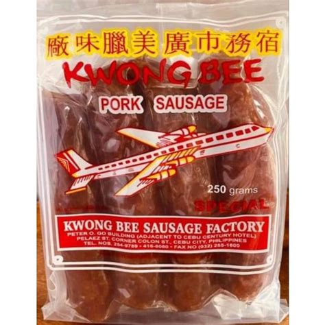 Kwong Bee Pork Langonisa Sausage Shopee Philippines