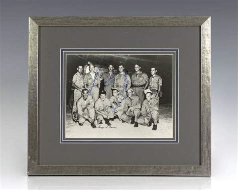 Signed Photograph Of The Enola Gay Crew Colonel Paul Tibbets Signed