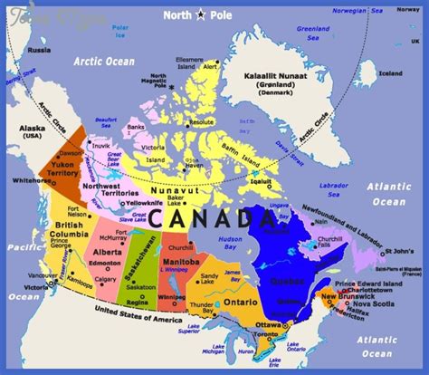 canada map toursmapscom