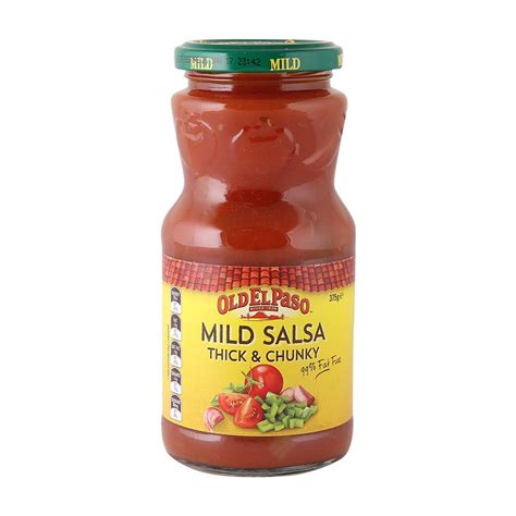 Old El Paso Mild Salsa Thick And Chunky 375g Online At Best Price Mexican Foods Lulu Ksa