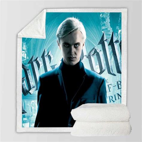 Harry Potter Malfoy Movie Draco Malfoy Tom Felton Sherpa Fleece Blanket