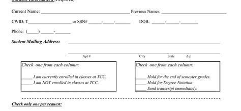 Tulsa Transcript Request Form ≡ Fill Out Printable Pdf Forms Online