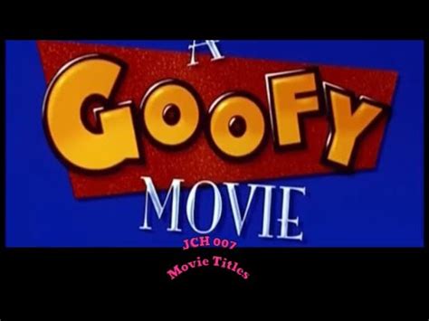 A Goofy Movie 1995 Opening Title YouTube