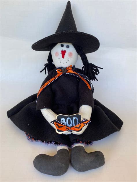 Witchy Rag Doll Halloween Witch Witch Witch Doll Witch Etsy