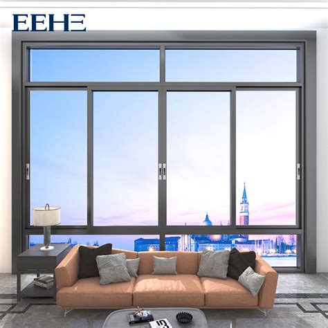 Modern Deign Thermal Break System Aluminum Sliding Window With Double