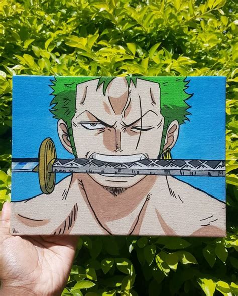 Zoro Roronoa In Anime Canvas Painting Mini Canvas Art Anime