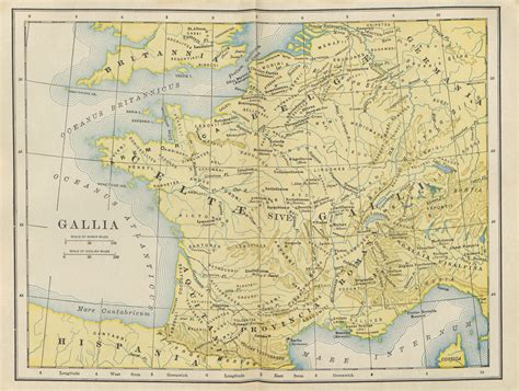 Map of Gaul by F.W. Kelsey | Dickinson College Commentaries