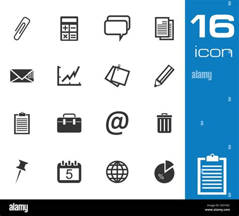 Vector office icons Stock Vector Image & Art - Alamy