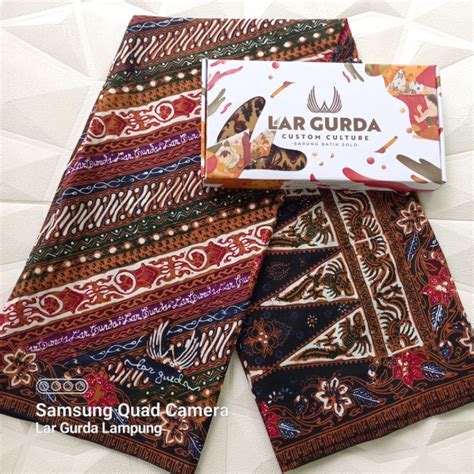 Jual Sarung Batik Lar Gurda Seri Kesikan Warna Shopee Indonesia