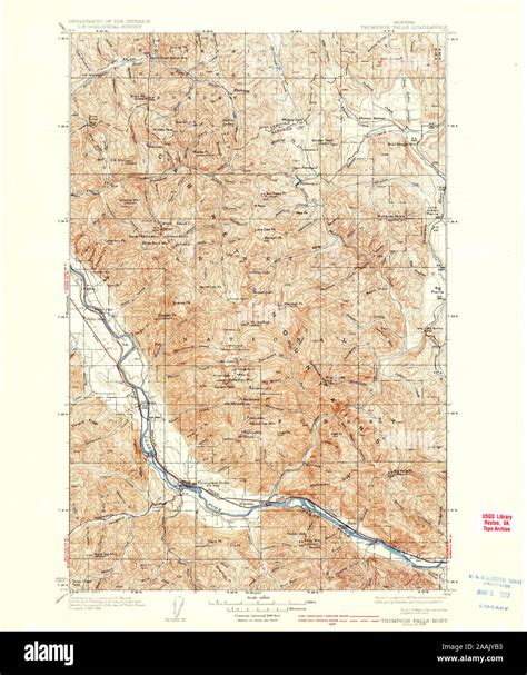 Thompson falls montana map hi-res stock photography and images - Alamy