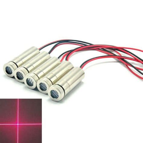 Pcs Nm Nm Mw Focusable Dot Line Cross Red Laser Module