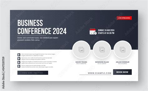 Business Webinar Invitation Design Webinar And Business Conference