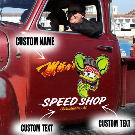 Pcs Personalized Hot Rod Rat Fink Kustom Kulture Low Brow Art Vinyl Stickers Bluefink
