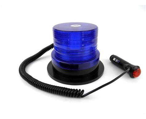 Проблесковый маячок синий 30 LED, 13 см, 2 режима, на магните, RD-211-30B