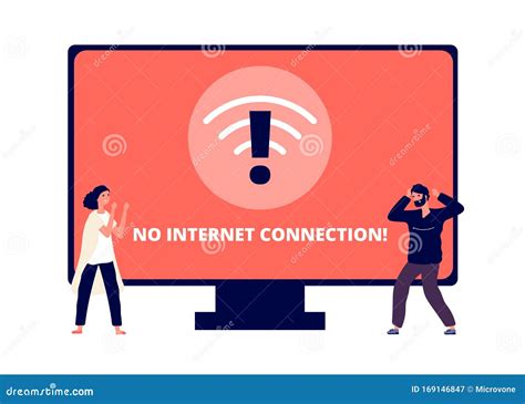 No Internet Connection. Wireless Connectivity Disconnect, Error ...