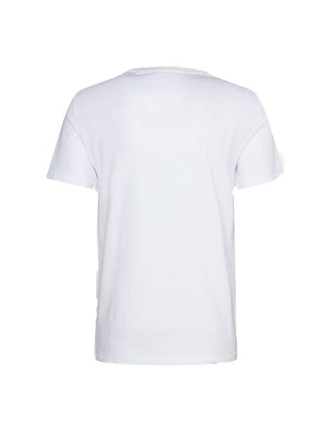 Camiseta Guess Aidy Blanco De Manga Corta Para Hombre