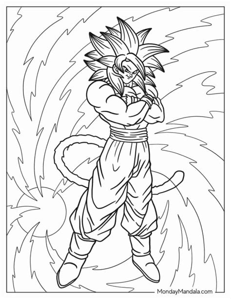 Goku Coloring Pages Free Pdf Printables