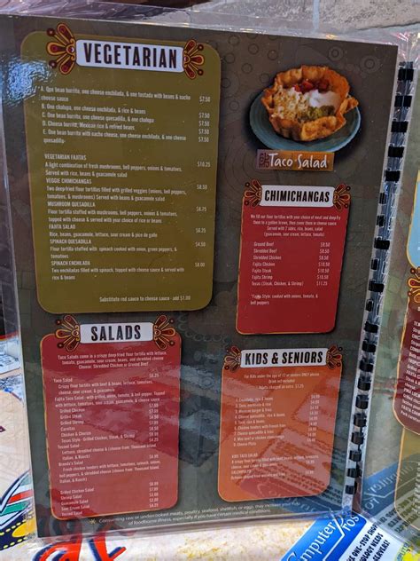 Menu at Monterrey Mexican Restaurant, Greeneville, Tusculum Blvd